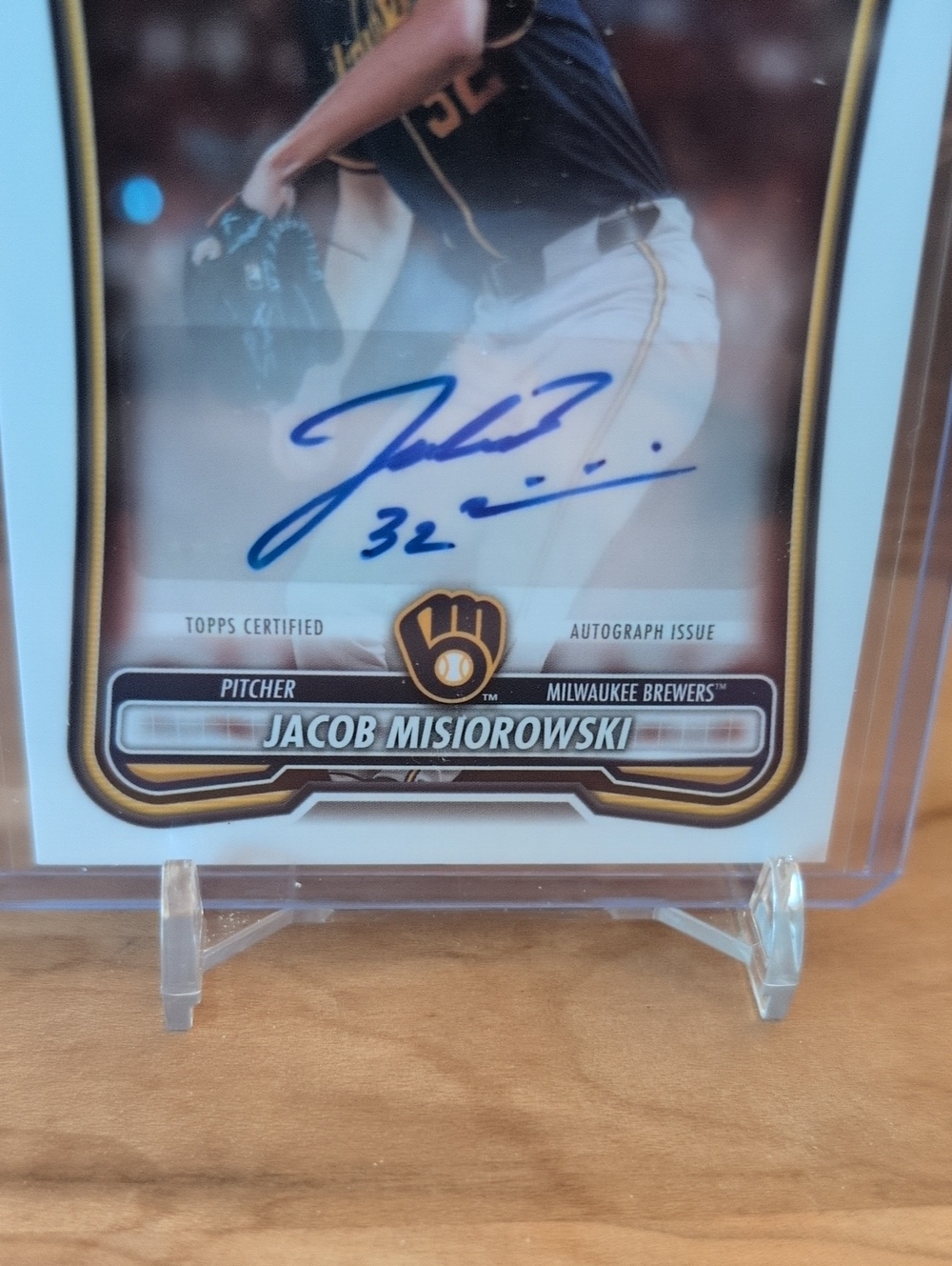 2026 Bowman Jacob Misiorowski Rookie Autographed Card Brewers 🔥🔥🔥 - Picture 2 of 4